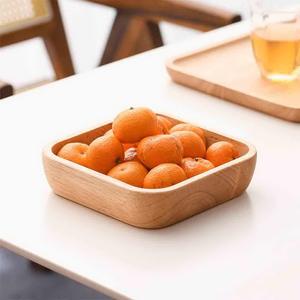 Juego de 4 bandejas de servir de madera de acacia, bandeja de desayuno, bandeja para otomanas, bandeja para té y café, bandeja para presentar comida, para el hogar y restaurantes - Product Image 5