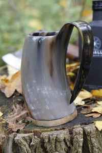 Unique Design Classic Eco-Friendly Buffalo Horn <b>Mug</b> Reasonable Rate Fashionable Luxury Light Weight Durable <b>Large</b> Capacity - Product Image 3