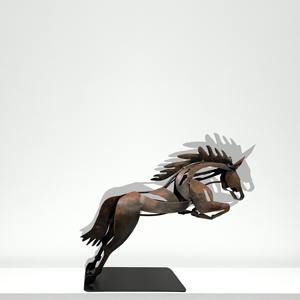 Decoración de Mesa de Metal con Diseño de Caballo Vintage, Ideal para Biblioteca, Sala de Estudio, Sala de Estar, Habitación de Invitados y como Adorno Interior Rústico y Elegante para Casa de Campo - Product Image 5