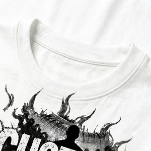 เสื้อยืดครอปพิมพ์ลายกราฟิก DTG สุดเทรนดี้ ผ้าเจอร์ซีย์คอตตอน 100% เนื้อผ้านุ่ม สไตล์วินเทจ แขนสั้น สำหรับทุกเพศ - Product Image 4