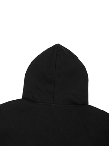 Sudadera con capucha y cremallera de corte holgado con bloques de color en contraste, 100% algodón polar, para invierno - Product Image 4