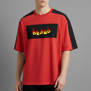 Heavyweight 100% Cotton 180GSM Eco-Friendly Quick Dry Anti-Wrinkle Breathable Custom Embroidered Logo O-Neck Loose Fit Hip Man - Product Image 6
