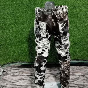 Pantalon en cuir de vachette coupe-vent décontracté pour homme, impression de logo personnalisé, haute qualité, prix de gros, faible MOQ - Product Image 2