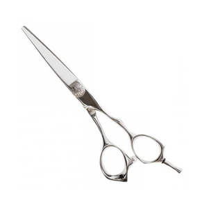 Ciseaux de coiffure professionnels en acier inoxydable à lame droite tranchante avec manche en acier, ciseaux de salon rouges, rasoir - Product Image 2