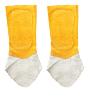 Couvre-chaussures de soudage en cuir de vachette pleine fleur de qualité supérieure, robustes, chauds et épais, pour la sécurité industrielle et la construction - Product Image 1