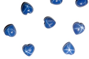 Zafiro Azul Estrella de 8x8 mm, 2.5 Quilates, Creado en Laboratorio, Cabujón Pulido con Efecto de Estrella de 6 Puntas para Joyería - Product Image 6