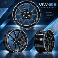 Jantes forgées monobloc VIW-218 à cinq branches usinées, 18-22 pouces, 5x112 5x114.3 pour BMW Audi Mercedes-Benz