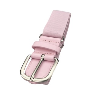 OEM Custom Logo Adjustable Alloy Pin Buckle 1.5" Width 30"-46" Length Baseball Softball Sports Uniform Belt PU - Product Image 3