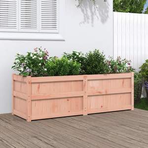 Grand pot de jardin en bois de Douglas massif, durable, pour fleurs et plantes - Product Image 1