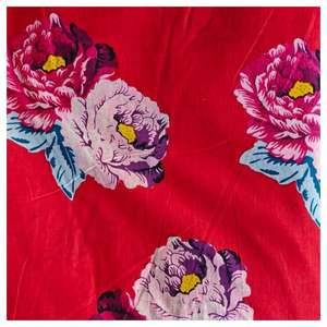 Tissu en coton imprimé traditionnel Jaipuri, coton cambriqué imprimé au bloc 60x60, tissu en coton à motifs. - Product Image 2