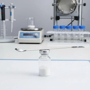 BAFA SURGICAL INSTRUMENTS Cuillère-louche médicale ergonomique manuelle en acier inoxydable à double extrémité pour usage en laboratoire et en pharmacie - Product Image 1