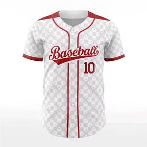 Último Modelo de Camiseta de Béisbol Personalizada para Hombre, Transpirable, Absorbente de Humedad, 100% Poliéster, Ropa Deportiva para Adultos, Diseño de Logotipo Personalizado - Product Image 1