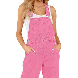 Combinaison élégante à détails boutonnés, pantalon large, taille haute, tenue tendance pour femme, combinaison sans manches - Product Image 5