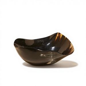 Natural Crafts Polished Eco-Friendly Modern Art Buffalo Horn Bowl Home <b>Decoration</b> <b>Table</b> <b>Accessories</b> Centerpiece Salad Bowls - Product Image 4