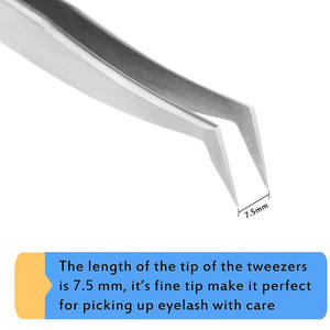 Pinzas de Precisión MAHFOOZ INSTRUMENTS 2026 para Extensión de Pestañas, Profesionales, Anguladas, Curvas y Puntiagudas - Product Image 4