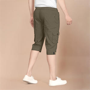Pantalones Cortos Deportivos Casuales de Verano para Hombre, Cintura Elástica, Diseño Multibolsillos, Talla Personalizable OEM, Cómodos - Product Image 2