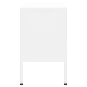 Supporto TV in acciaio bianco 41.3 \ "x13.8 \" x19.7 \ "dimensioni elegante Design moderno - Product Image 4