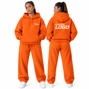 Unisex <b>Sweatsuit</b> Heavyweight Oversized Pullover Hoodie Sets Luxury <b>Women</b> Tracksuit 2 Piece Set <b>For</b> Men <b>Women</b> - Product Image 5