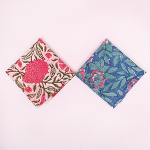 21x21" Craftjaipur Luxury Handkerchief Bandana Hand Drawn Cotton <b>Square</b> <b>Scarf</b> Breathable Casual Spring Fashionable Unisex Wrap - Product Image 1