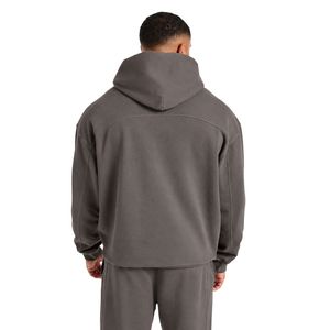 Mens Dark Gray Hoodie Tracksuit <b>Set</b> <b>Matching</b> Sweatpants <b>Jogger</b> Pants Two Piece Casual Sportswear Streetwear Pullover Hooded - Product Image 4