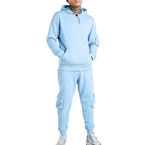 Conjunto de chándal informal de invierno de talla grande para hombre, chaqueta y pantalones de chándal de nailon ecológicos con sudadera técnica estampada - Product Image 1