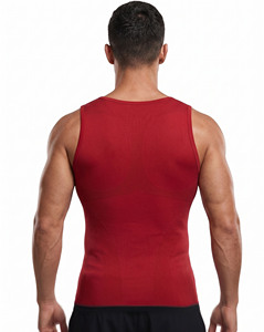 <b>Men</b> <b>Compression</b> Tank Top Scoop Neck Gym Workout Wear <b>Vest</b> Top <b>Men's</b> Daily Jogging Singlet Slim Fit & Stretched - Product Image 2