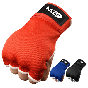 Bandage de boxe élastique rouge avec fermeture auto-agrippante, équipement de protection respirant pour adultes, style standard unisexe - Product Image 6