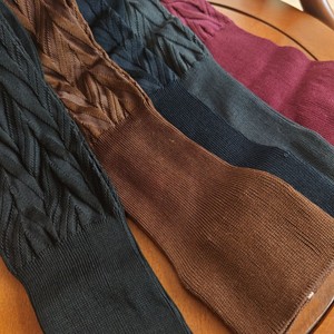 Men Mercerized Cotton Dress <b>Socks</b> Cable <b>Knit</b> Knee High <b>Socks</b> Breathable Odor Resistant Business Casual OEM Custom - Product Image 4