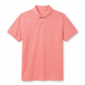 Polo pour homme respirant à manches courtes, col classique, idéal pour l'été, les activités de plein air et le quotidien, couleur bordeaux, décontracté et élégant - Product Image 2