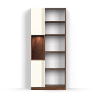 Étagère multifonction en bois Orivo Engineering avec éclairage LED, étagères murales décoratives ouvertes, armoires de rangement fermées. - Product Image 3