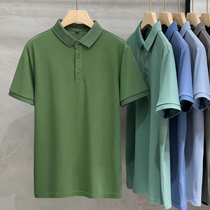 Camisa Casual de Manga Corta Transpirable de Algodón Sólido para Hombre, Diseño Personalizado, Precio Bajo - Product Image 5