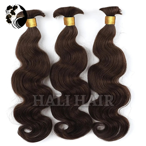 Venta caliente de alta calidad 100g a granel Hali Body Wave Extensiones de cabello humano Remy vietnamita Todos los colores teñidos Super Double Single - Product Image 2
