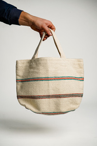 Sac fourre-tout en toile de coton cousu, directement de l'usine, personnalisé, minimaliste, blanc, vente au détail, promotionnel, OEM, ODM - Product Image 4