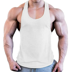 Custom Unisex Cotton Tank Top Plus Size Men Sleeveless Shirt Knitted Fabric Soft Breathable Gym Casual Vest OEM - Product Image 6