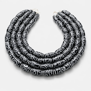 Perles en verre soufflé à la main multicolores de qualité supérieure 12x28mm ovales |   Fabrication de bijoux décoratifs, colliers, boucles d'oreilles, projets d'artisanat DIY - Product Image 1