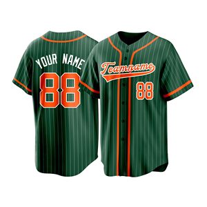 Paquete de Uniformes de Béisbol, Jersey Deportivo de Moda, Malla de Poliéster, Diseño de Rayas Finas, Logotipo Personalizado, Textura Suave, Sublimación - Product Image 3