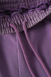 กางเกงวิ่งออกกำลังกายเอวกลางของผู้ชายกางเกงวอร์มผ้าแคนวาสสำหรับแฟชั่นแบบมีเชือกรูดข้าง - Product Image 3