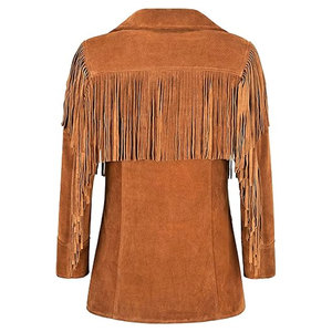 Chaquetas de Piel de Oveja Tejidas con Flecos para Mujer, Manga Larga, Cómodas, Elegantes, Invierno 2025, Precio Económico, OEM - Product Image 2