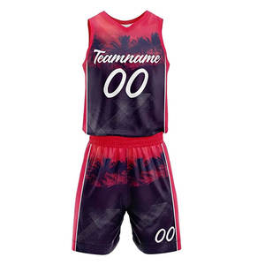 Producto Popular: Conjuntos de Uniformes de Baloncesto Sublimados, Nueva Ropa Deportiva, Conjunto de Camiseta y Pantalones Cortos de Baloncesto para Entrenamiento, Personalización para Equipos y Clubes - Product Image 2