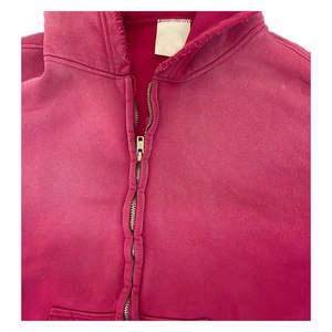 High Quality 100% Cotton Acid Wash Hoodie Custom Logo Embroidered Heavyweight Oversize Distressed French Terry Hoodies - Product Image 5