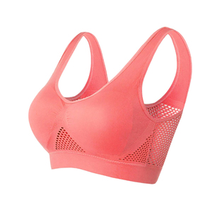 Women's Lavender Racerback Sports Bra Scoop Neck Medium Support Yoga <b>Top</b> Seamless Solid Color <b>Mesh</b> Design By Run Apparel - Product Image 5