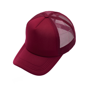 Gorra Trucker Otto de 5 Paneles Lisa al por Mayor, Gorra Trucker de Malla de Espuma en Blanco - Product Image 2