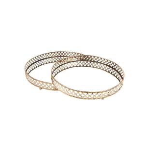 Nuevas bandejas de servicio de metal de alta calidad en formas de tamaños personalizados y pulido para Decoración de mesa y regalos para exportación - Product Image 5