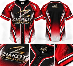 Vente en gros directe de la part de l'industrie Ziakot, maillot de baseball vintage noir personnalisé avec drapeau américain authentique - Product Image 2