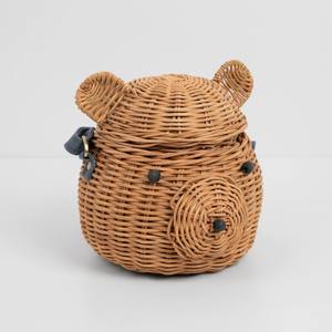 Toddler Crossbody Rattan <b>Bag</b> Handmade New Style Durable Lovely <b>Wicker</b> Child <b>Bags</b> Customization Support - Product Image 1