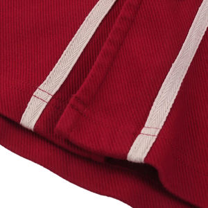 T-shirt pour homme de haute qualité, personnalisable, col en V, style maillot de baseball, avec passepoil contrastant et boutons, coupe oversize, en tissu jersey - Product Image 5