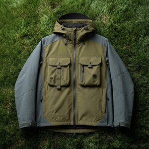 <b>Men</b> <b>Utility</b> Hooded Cargo <b>Jacket</b> Multi Pocket Outdoor Workwear Lightweight Zip Up Casual Streetwear OEM ODM Wholesale - Product Image 6