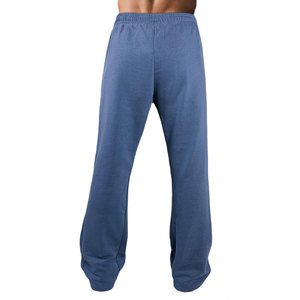 Pantalon de survêtement en molleton respirant en coton gris clair pour homme Econex Sports, taille élastique avec cordon de serrage, décontracté, poids moyen - Product Image 3