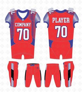 เสื้อเจอร์ซี่ย์ฟุตบอลอเมริกากับกางเกงขาสั้น,เสื้อเจอร์ซีย์นักฟุตบอลอเมริกันรุ่นล่าสุดพิมพ์ลายแบบระเหิดกำหนดเอง - Product Image 4