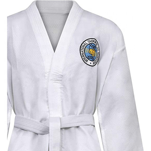 Fabricant OEM – Tenue d'arts martiaux à manches longues, uniformes de Taekwondo ITF, vêtements d'entraînement personnalisés, combinaison de Taekwondo brodée - Product Image 6
